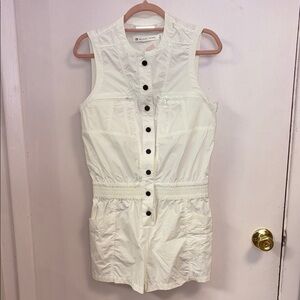 Blanc Noir Sleeveless White Romper